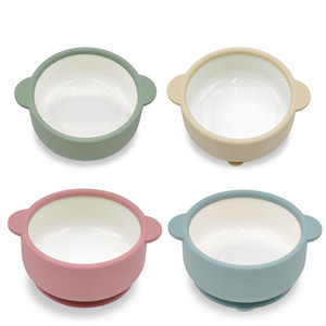 New Kids Silicone-china Bowl Strong Suction Base Steaming Cooking-ready Silicone Handled Bowl Shatter-proof - Product Image 5