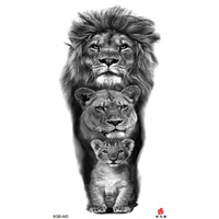 Tatouage temporaire personnalisé en gros 2025, tatouage corporel noir cool, autocollant d'encre pour tatouage temporaire, serpent, tigre ou crâne, autocollant imprimé pour homme