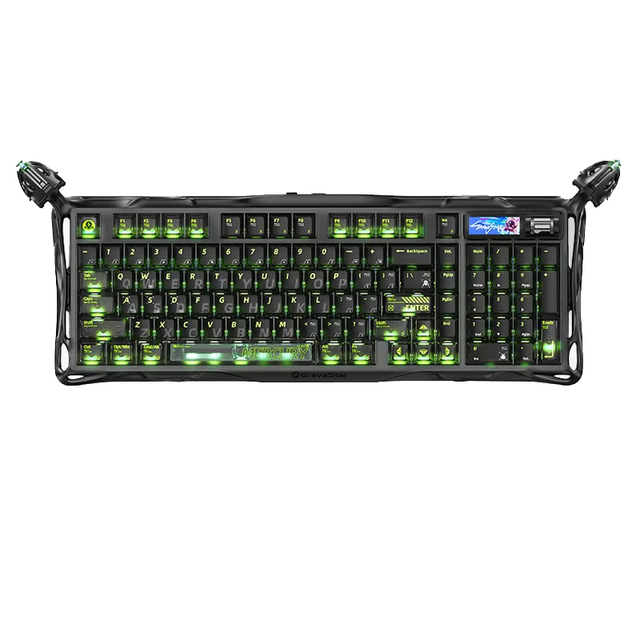 GravaStar K98 Pro 98 Keys Gasket Mechanical Keyboard 2.4Ghz Wireless USB-C Triple Mode RGB Backlit 8000Hz Low Gaming Keyboard