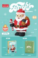 Calendrier de l'Avent 6-en-1 : Mini Briques Modèles, Calendrier de Compte à Rebours de Noël, Boîte Mystère, Ensemble de Blocs de Construction, Cadeaux et Petits Articles pour le Chaussette de Noël