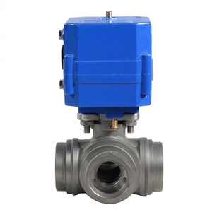 Vanne de régulation de débit d'eau électrique en acier inoxydable CWX série 15N DN20 3/4 pouce 3 voies à port en L 12V CC CR2 2 fils à retour automatique - Product Image 3