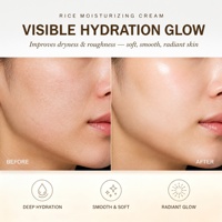 Crème hydratante au riz TWG RTS, best-seller, 85g, absorption rapide, crème hydratante pour le visage pour une peau éclatante, crème éclaircissante pour le visage au riz