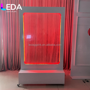 LEDA Cascade murale en verre d'intérieur en gros avec décoration de mariage, fontaine cascade sans fil pour mariage - Product Image 2