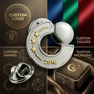 Distintivi in Metallo con Lettere Intagliate di Precisione - Spille da Bavero Scavate Placcate Oro/Argento per Aziende, Souvenir e Regali Personalizzati - Product Image 4