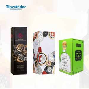 Caja de Hojalata de Lujo con Diseño Personalizado para <span class=keywords><strong>Whisky</strong></span>, Tequila, Ron, Ginebra, <span class=keywords><strong>Whisky</strong></span>, Brandy, Vodka, Champán, Botellas de Vino, Hojalata de Grado Alimenticio - Product Image 1