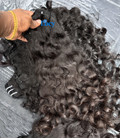 Lots de Cheveux Naturels Bruts Ondulés et Bouclés du Vietnam, du Cambodge et de Birmanie, Vente en Gros pour Fournisseurs Indiens