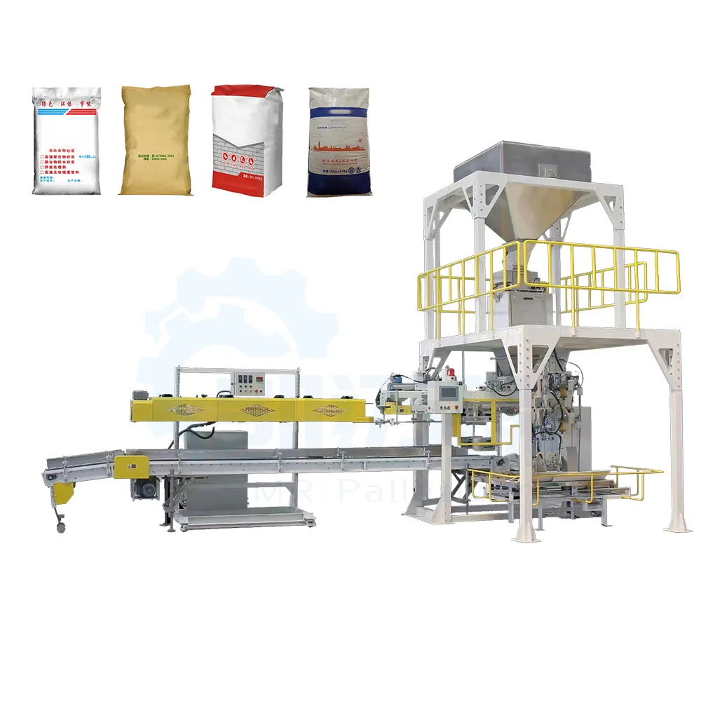 Fully Automatic15kg 50kg Granular Vertical Bag Open Mouth Packing Line Seed Rice Grain Wood Pellet 25kg Packing Machine