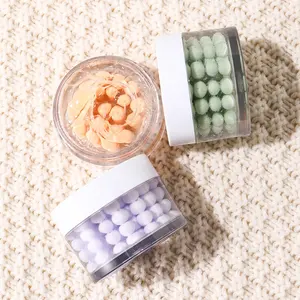 Private label herbal antiaging cream pearl anti wrinkles brightening caviar face care rainbow nourishing colorful pearl cream