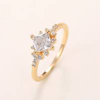 Nugget in argento 925 minimalista NATUNA fede nuziale promessa in oro Moissanite