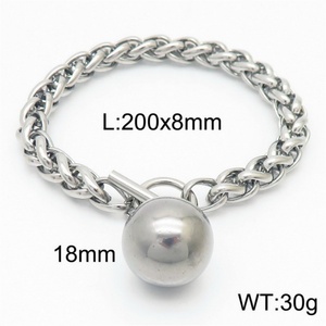 Ensemble de bijoux en acier inoxydable pour femmes, personnalisable, pour mariage, fiançailles, fête, avec perles, pendentif, bracelet et collier, or/argent - Product Image 2