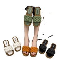 Neue Modische Sommer-Outdoor-Flachsandalen für Damen und Mädchen im Koreanischen Stil mit Offener Zehenpartie, Strandschuhe, Lässige Tägliche Einkaufs-Pantoletten mit Plateau