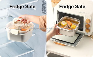 Olla Cuadrada de Acero Inoxidable para Freír <span class=keywords><strong>con</strong></span> Asas Extraíbles y Tapa <span class=keywords><strong>con</strong></span> Cesta para Cocina Portátil de Camping y Conservación al Aire Libre - Product Image 3