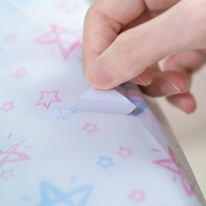 Fundas desechables para asiento de inodoro, de papel no tejido con estampado de estrellas, venta al por mayor - Product Image 5