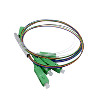 Splitter Fiber Optik PLC Seri 1xN (1:2 hingga 1:32) Konektor SC/APC & SC/UPC Splitter Fiber Singlemode untuk FTTH