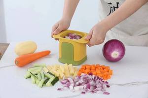 Cortador Manual de Verduras, Frutas, Papas y Cebollas, Cortador de Cubos de Patatas Fritas, Utensilios de Cocina - Product Image 2