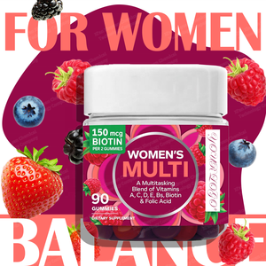 Gomitas de Aminoácidos, Coenzimas, Colágeno, Complejo B, B12, Metilcobalamina, Vitamina D3, K2, Biotina y Ácido Fólico para el Metabolismo Femenino - Product Image 1