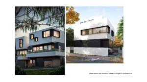 Profilé de cadre de fenêtre en alliage d'aluminium en gros, idéal pour les façades de villas avec un effet tridimensionnel intense et un bord de gouttière - Product Image 4