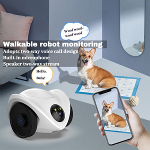 Custom Pet Interactive Toys Laser Teasing Camera Security Intelligent Pet Monitoring <strong>Robot</strong> With Remote Food Rewards Function - Product Image 2
