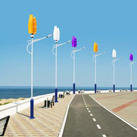 Éolienne à axe vertical en forme de tulipe, matériaux composites, options de puissance 500W-700W, moteur à lévitation magnétique, vents légers