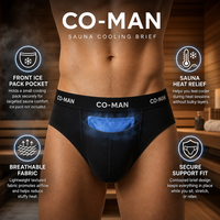 Tendance : Inserts réutilisables pour le soutien testiculaire, compresse froide pour soulagement de la douleur, sous-vêtements de sauna rafraîchissants pour boxers