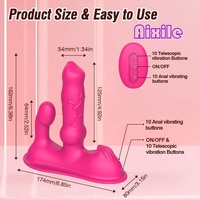 Rose Vibrator für Frauen, Klitorisvibrator mit APP-Fernbedienung, G-Punkt-Stimulation, Analplug für Erwachsene, Sexspielzeug zum Reiten und Schleppen