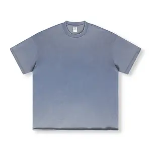 Хай-стрит больших размеров; Винтажный потертый унисекс футболка XS-2XL с необработанными краями футболка Ретро свободные футболки с коротким рукавом в винтажном стиле свободного кроя футболка