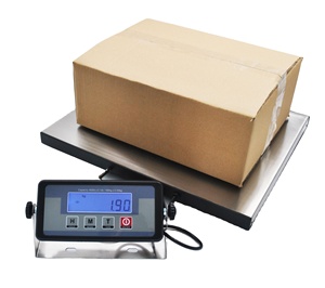 대형 플랫폼 스케일 16 인치 x 12 인치 스테인레스 스틸 디지털 우편 배송 무게 무게 무게 헤비 듀티 바닥 규모 440lb - Product Image 1