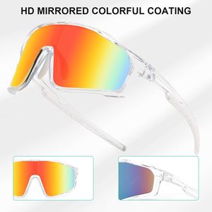 Lunettes de soleil de sport pour adultes, activités de plein air, tendance, multicolores, verres polarisés en PC/polycarbonate, monture TR90, protection UV - Product Image 3