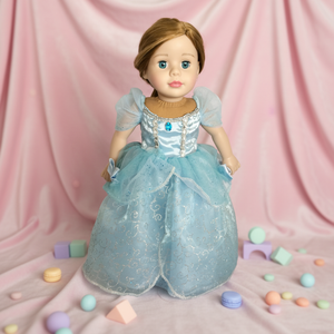 Jouet éducatif personnalisé en vinyle souple, poupée en peluche princesse de 18 pouces, ensemble cadeau pour enfants - Product Image 3