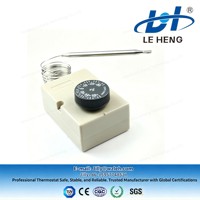 Thermostat à tube capillaire LEHENG F2000, interrupteur de température réglable pour armoire électrique, réfrigérateur, chambre froide