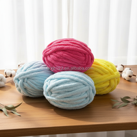 El-örme karışımlı pamuk ipliği DIY kiti İzlanda süper kalın buz şerit battaniye eşarp şapka Mat kedi yuva ve iplik top-rayon