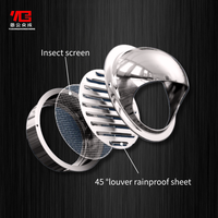 Prix d'usine – Grille de ventilation extérieure en acier inoxydable 304, étanche à la pluie, respirante