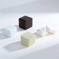 Pot carré en plastique PP 5g-50g vide pour crème, lotion et soins de la peau avec couvercle à vis pour gel à ongles