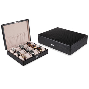 Best gift for watch collector Carbon Fiber Watch Organizer Box GC02-TP-18