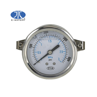 Manometer Oil Gas Pressure Gauge with PSI and Bar Unit with Bottom Connection