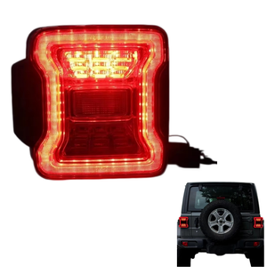 JK 2007-2018 <b>LED</b> Tail <b>Lights</b> JL Style - Smoked Lens with Sequential Turn Signals - Product Image 5