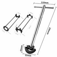 Kit de clés à douille multifonctionnelles 3 pièces pour l'installation de robinets de cuisine et de salle de bain et la réparation de plomberie