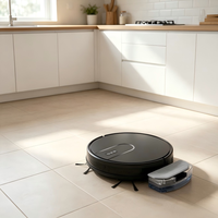 Robot aspirateur multifonctionnel intelligent en promotion pour la maison : balayage automatique, nettoyage humide et sec, idéal pour la poussière et les poils d'animaux