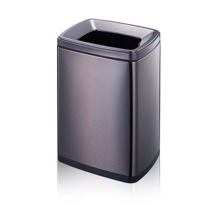 Thương mại và hộ gia đình <span class=keywords><strong>6L</strong></span> thép không gỉ thường vụ <span class=keywords><strong>bin</strong></span> đen vàng vuông Thùng rác với các loại khác nhau rác <span class=keywords><strong>bin</strong></span> - Product Image 1