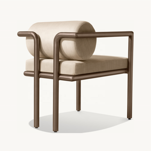 Sassanid Outdoor Recién llegado Patio Garden Sets Hotel Resort Hecho a mano Tubular <span class=keywords><strong>Palma</strong></span> Aluminio Rectangular Comedor Set - Product Image 5