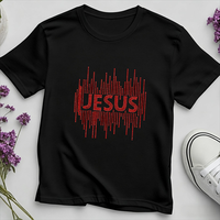 Transfert de strass personnalisé sur le thème du christianisme, motif thermocollant pour T-shirts