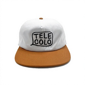 Custom 2D Embroidery Two Tone 6 Panel <b>Flat</b> Brim Snapback <b>Hat</b> for Adults Streetwear Vietnam Made High Quality Four Seasons Style - Product Image 3