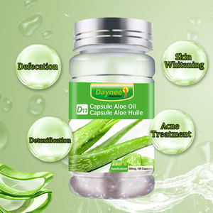 Aloe Oil Softgel Capsule Natural Aloe Vera Extract Skin Nourish Antioxidant Sooth Adult Skin Health Dietary <b>Supplement</b> Capsules - Product Image 1