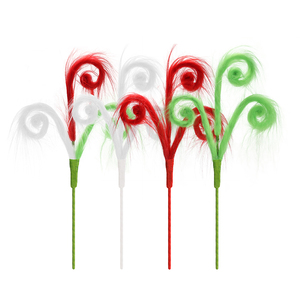 2026 Grinch Furry Elf 43cm - Rami Decorativi Real-Touch per Albero di Natale, Verdi e Rossi, per Decorazioni Natalizie e Uso Domestico - Product Image 6