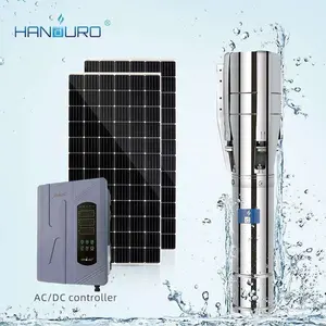 30hp 6 polegada 230m Alta Pressão Impulsor Inoxidável Solar Dc Água Submersível Bomba Solar Deep Well Water Pump