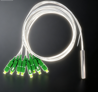 Divisor PLC de Tubo de Acero 1*8 SC/APC, Divisor de Fibra Óptica Monomodo para Red FTTH GPON, Certificado CE, Marca YOFC