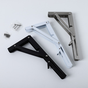 Support d'étagère triangulaire Billy Stent en acier inoxydable, pliable, pour montage d'étagère murale - Product Image 1