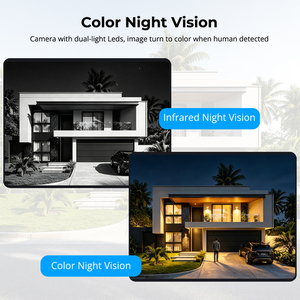 Kamera Dome IR Siang/Malam Dalam Ruangan 4MP/5MP/8MP 4K HD CMOS IP PoE Audio Satu Arah Deteksi Gerakan Warna Penuh Keamanan Rumah - Product Image 5