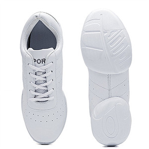 Zapatos de <span class=keywords><strong>Baile</strong></span> de Porristas Blancos Ligeros y Cómodos <span class=keywords><strong>para</strong></span> Niñas Diseñados <span class=keywords><strong>para</strong></span> Entrenamiento Atlético y <span class=keywords><strong>Baile</strong></span> - Product Image 2