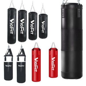 Set Sacco da Boxe Sospeso Non Imbottito in PU per Adulti con Palla Riflessa Fascia per Capelli Guanti da Boxe per Allenamento di Kickboxing Boxe e Karate - Product Image 2